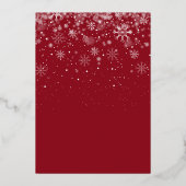 Kerstboog foto Bloemengroen Folie Feestdagenkaart (Achterkant)