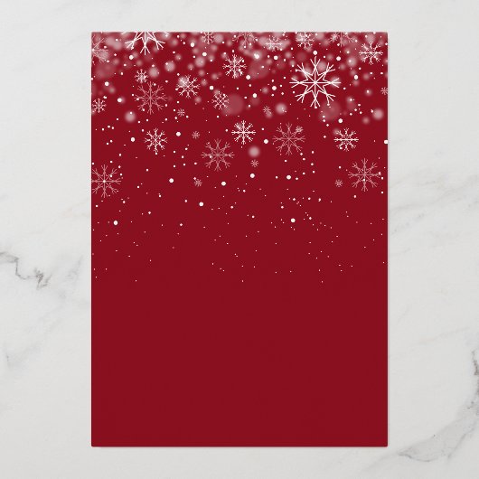 Kerstboog foto Bloemengroen Folie Feestdagenkaart (Achterkant)