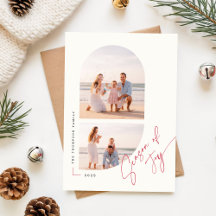 Kerstboog Geometrische Foto Vakantie Ansichtkaart