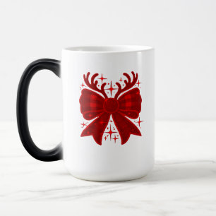 Kerstboog geplakt patroon rood magische mok