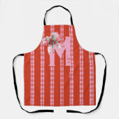 Kerstboog Initiële Naam Roze Rood Schort (Voorkant)