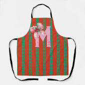 Kerstboog Initiële Naam Schort (Voorkant)