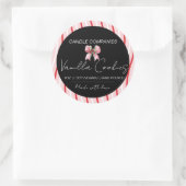 Kerstboog Kaarsenmaker Bedrijf Ronde Sticker (Tas)