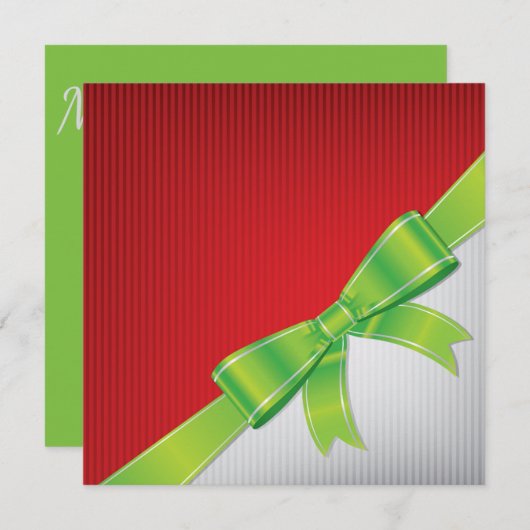 kerstboog kaart (Voorkant / Achterkant)