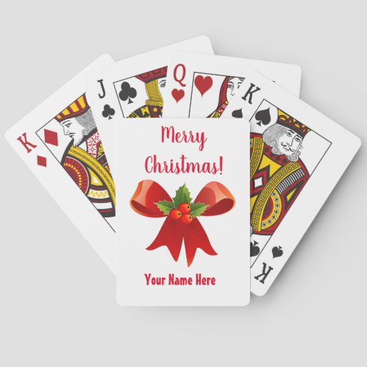 Kerstboog Kerst Kaartspel Pokerkaarten (Achterkant)