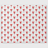 Kerstboog op Holiday Martini met Candy Cane Cadeaupapier (Vlak)