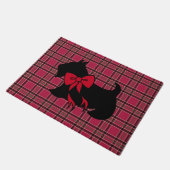 Kerstboog Schotse Terrier Deurmat (Schuin)