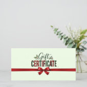 Kerstboog Script QR-code Zakencertificaat (Staand voorkant)