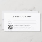 Kerstboog Script QR-code Zakencertificaat (Achterkant)