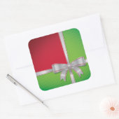 kerstboog vierkante sticker (Envelop)