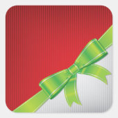 kerstboog vierkante sticker (Voorkant)