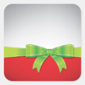 kerstboog vierkante sticker (Voorkant)