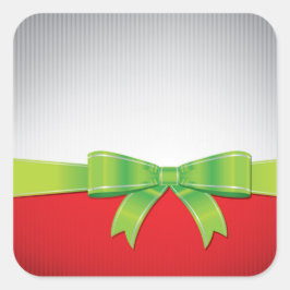 kerstboog vierkante sticker