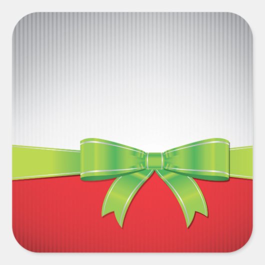 kerstboog vierkante sticker (Voorkant)