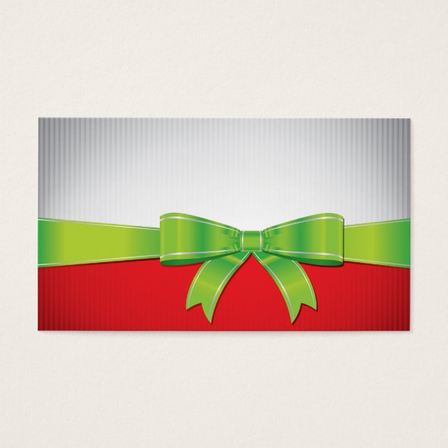 kerstboog visitekaartje (Voorkant)