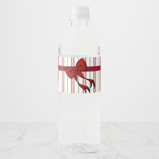 Kerstboog Waterfleslabels  Waterfles Etiket (Voorkant)