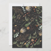 kerstboog waterverf botanische kerstmis Holi Feestdagenkaart (Achterkant)