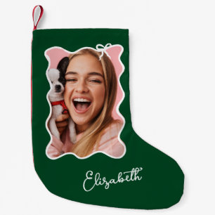 kerstboog Wavy groen en wit foto Lijst Kleine Kerstsok
