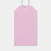kerstboog | Wavy Pink Photo-Lijst Cadeaulabel (Achterkant)
