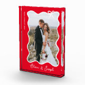 kerstboog | Wavy Red Photo-Lijst Fotoblokken (Rechts)