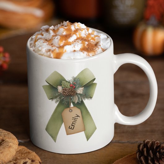 Kerstboogmok – Persoonlijke Festive Naam Mok