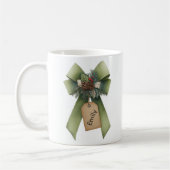 Kerstboogmok – Persoonlijke Festive Naam Mok (Links)
