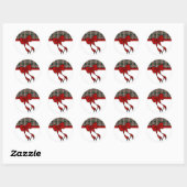 Kerstboogstickers Ronde Sticker (Vel)