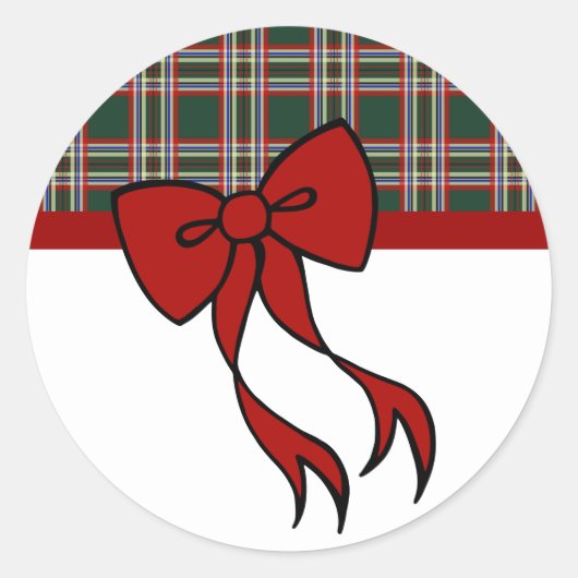 Kerstboogstickers Ronde Sticker (Voorkant)
