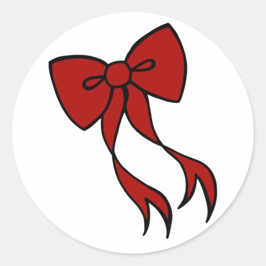 Kerstboogstickers Ronde Sticker (Voorkant)