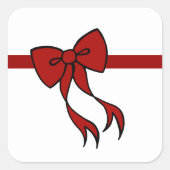 Kerstboogstickers Vierkante Sticker (Voorkant)