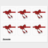 Kerstboogstickers Vierkante Sticker (Vel)