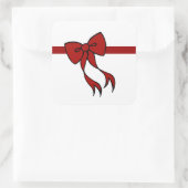 Kerstboogstickers Vierkante Sticker (Tas)