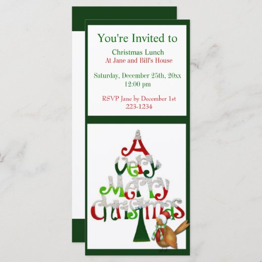 kerstboom (Voorkant / Achterkant)