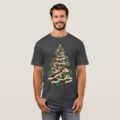 Kerstboom3 retro t-shirt (Voorkant volledig)