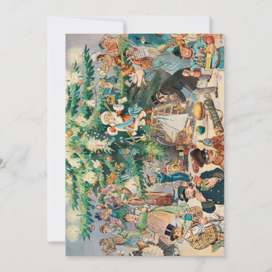 Kerstboom (1902) bedankkaart (Voorkant)