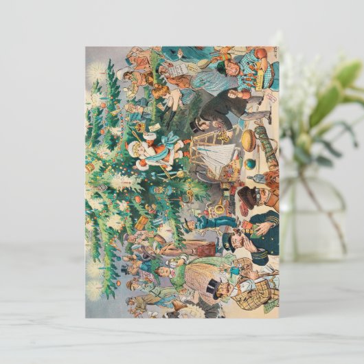 Kerstboom (1902) bedankkaart (Staand voorkant)