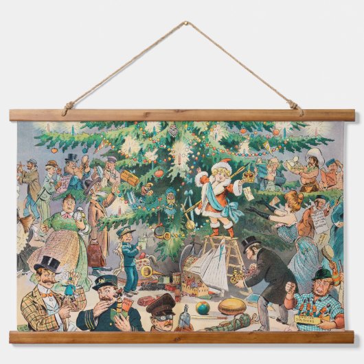 Kerstboom (1902) hangend wandkleed (Voorkant)