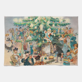 Kerstboom (1902) Keukendoek Theedoek