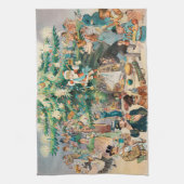 Kerstboom (1902) Keukendoek Theedoek (Verticaal)