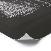 Kerstboom 1927 Patent Art Chalkboard Poster (Hoek)