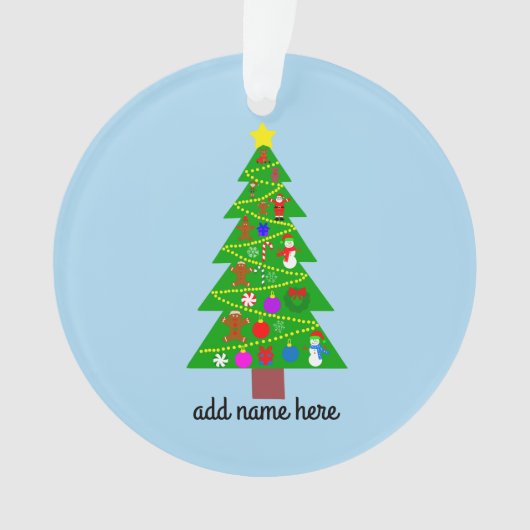 Kerstboom #1 Ornament (voorkant)