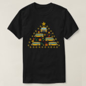 Kerstboom 1 voor schoolbuschauffeur t-shirt (Design voorkant)