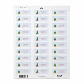 Kerstboom 2020 etiket (Full Sheet)