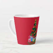 Kerstboom 2021 Mok met rode latte (Linkerhoek)