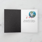 Kerstboom 2025 met herten en maan kaart (Binnen)