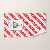 Kerstboom 2 Broodhond (brindle white) Dog Fun Bad Handdoek (Handdoek)