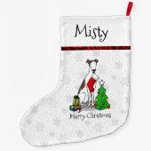Kerstboom 2 Broodhond (brindle white) Dog Fun Grote Kerstsok (Achterkant)