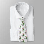 Kerstboom 2 Broodhond (brindle white) Dog Fun Stropdas (Gebonden)