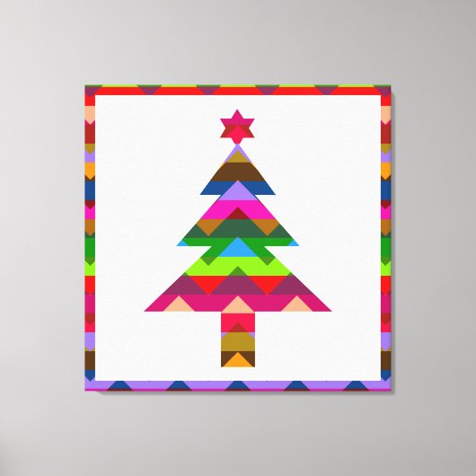 Kerstboom #2 canvas afdruk (Voorkant)