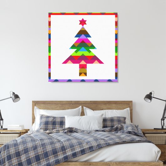 Kerstboom #2 canvas afdruk (Insitu (Slaapkamer))